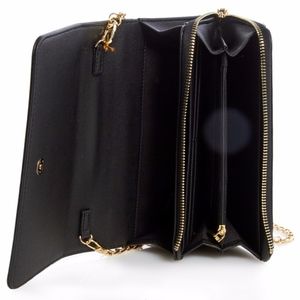 Bebe Naomi Perforated Logo Convertible Crossbody